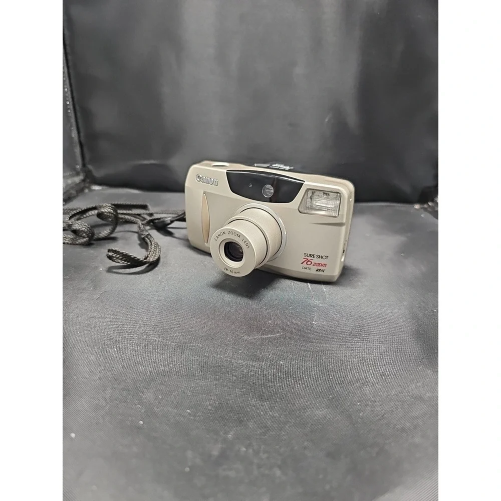 Canon Sure Shot Prima 76 Zoom 35mm Film Camera Works!